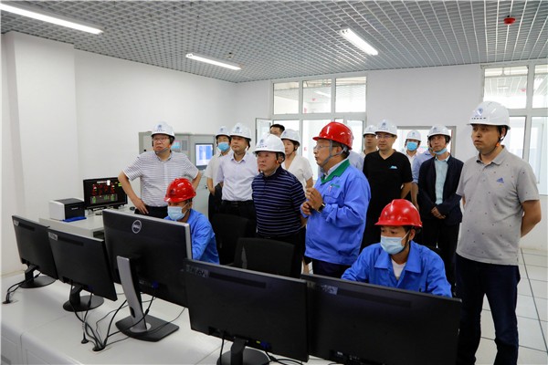 陕西PT电子游戏集团复工复产促增长项目观摩会议与会人员走进PT电子游戏保隆生态三秦在延在铜项目
